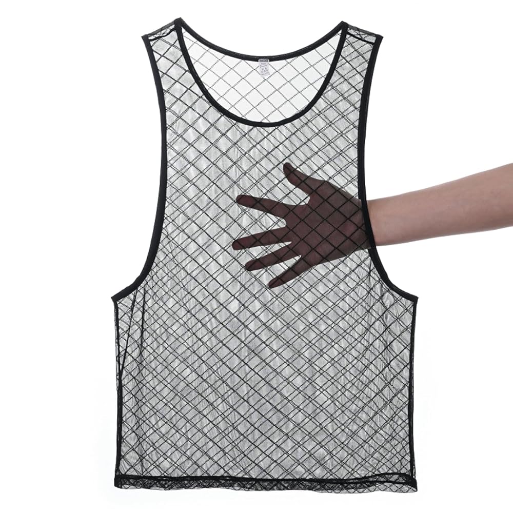 か　MUZE  HEM MESH TANK TOP MUZE TURQUOISE LABEL - HEM MESH TANK TOP(WHITE) ミューズ